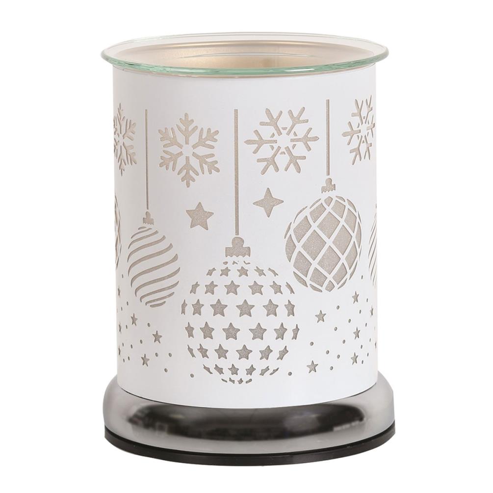 Aroma White Baubles Cylinder Electric Wax Melt Warmer Extra Image 1